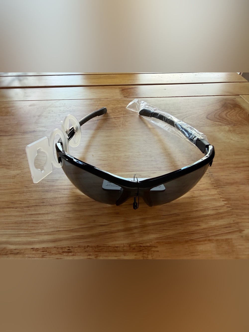 Black Sport Wraparound Sunglasses - Unbranded